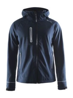 Craft Cortina Soft Shell Winterjas Blauw/navy Heren