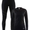Craft Active Onderkleding Voordeel Set Zwart/granite Dames -Craft 1905331 999985 baselayer set w f