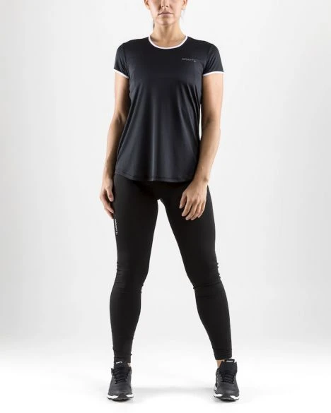 Craft Eaze Korte Mouw Hardloopshirt Zwart Dames 7 Craft Eaze Korte Mouw Hardloopshirt Zwart Dames - Afbeelding 5