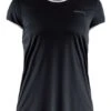 Craft Eaze Korte Mouw Hardloopshirt Zwart Dames