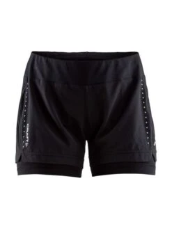 Craft Essential 2-in-1 Hardloop Short Zwart Dames