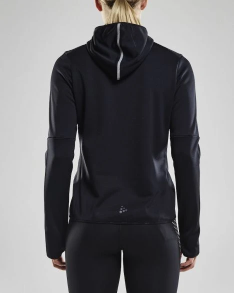 Craft Eaze Jersey Hardloopjack Zwart Dames 5 Craft Eaze Jersey Hardloopjack Zwart Dames - Afbeelding 3