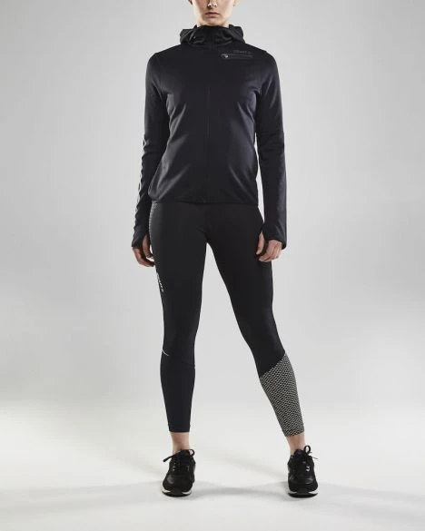 Craft Eaze Jersey Hardloopjack Zwart Dames 6 Craft Eaze Jersey Hardloopjack Zwart Dames - Afbeelding 4