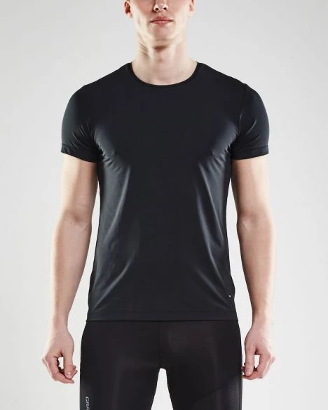 Craft Essential RN Korte Mouw Shirt Zwart Heren 4 Craft Essential RN Korte Mouw Shirt Zwart Heren - Afbeelding 2
