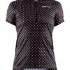 Craft Velo Art Fietsshirt Zwart/wit Dames