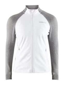 Craft Urban Run Fuseknit Hardloopjack Wit/grijs Dames