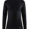 Craft Warm Merino Lange Mouw Ondershirt Zwart Dames