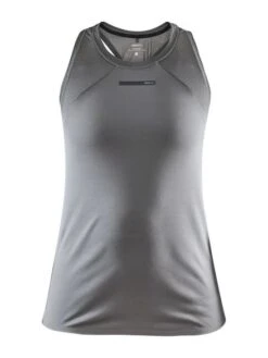 Craft Vent Mesh Mouwloos Hardloopshirt Grijs Dames
