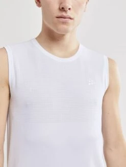Craft Fuseknit Light Mouwloos Ondershirt Wit Heren -Craft 1908842 900000 fuseknit light rn sl c3 preview