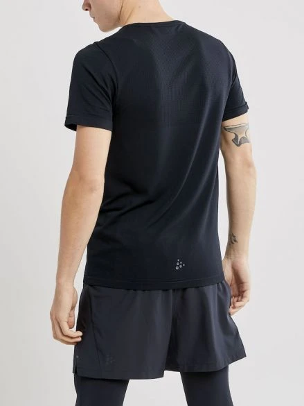 Craft Fuseknit Light Korte Mouw Ondershirt Zwart Heren 5 Craft Fuseknit Light Korte Mouw Ondershirt Zwart Heren - Afbeelding 3