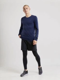 Craft Fuseknit Light Lange Mouw Ondershirt Donkerblauw Heren -Craft 1908844 396000 fuseknit light rn ls c6 preview