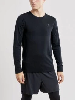 Craft Fuseknit Light Lange Mouw Ondershirt Zwart Heren -Craft 1908844 999000 fuseknit light rn ls c1 preview