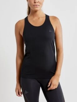 Craft Fuseknit Light Mouwloos Ondershirt Zwart Dames -Craft 1908845 999000 fuseknit light singlet c1 preview