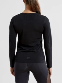 Craft Fuseknit Light Lange Mouw Ondershirt Zwart Dames -Craft 1908847 999000 fuseknit light rn ls c2 preview