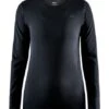 Craft Fuseknit Light Lange Mouw Ondershirt Zwart Dames -Craft 1908847 999000 fuseknit light rn ls f preview