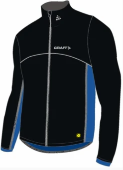 Craft Thermo Schaatsjack Windstopper Flatlock Zwart/blauw Unisex
