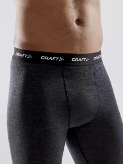 Craft Core Wol Merino Broek Zwart Heren -Craft craft 1911547 998000 core wool merino pant m closeup3 original