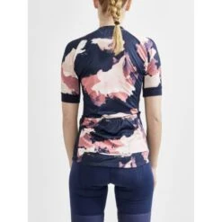 Craft Advanced Endurance Graphic Fietsshirt Blauw/roze SS Dames -Craft craft advance endurance fietshirt grapih dames 1910554 003