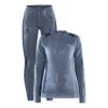 Craft Core Dry Thermo Onderkleding Set Blauw Dames