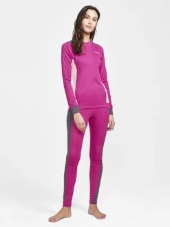 Craft Core Dry Thermo Onderkleding Set Roze Dames -Craft craft baselayer dames core dry baselayer set 1909706 486985 04