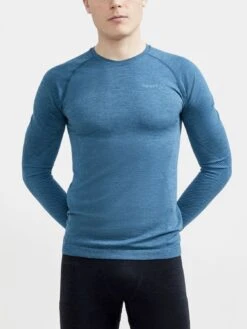 Craft Core Dry Active Comfort Shirt Lange Mouw Blauw Heren -Craft craft baselayer heren core dry active comfort ls 1911157 676000 02