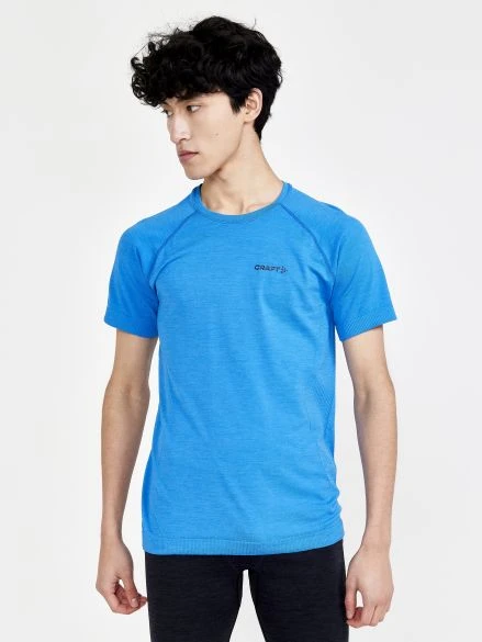 Craft Core Dry Active Comfort Ondershirt Korte Mouw Blauw Heren 4 Craft Core Dry Active Comfort Ondershirt Korte Mouw Blauw Heren - Afbeelding 2