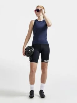 Craft Core Endurance Fietsbroek Kort Zonder Bretels Zwart/wit Dames -Craft craft broek dames 1910565 999000 core endur shorts w 04