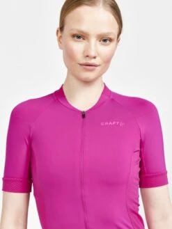 Craft Advanced Endurance Fietsshirt Korte Mouw Neon Roze Dames -Craft craft dames shirt adv endur jersey w 1910553 486000 05
