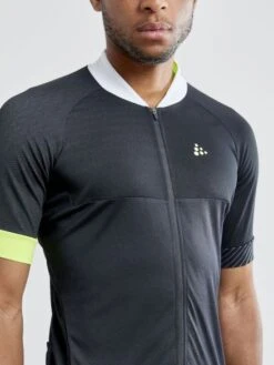 Craft Adopt Fietsshirt Zwart/geel Heren -Craft craft fietsshirts heren adopt jersey 1908822 999809