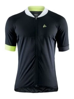 Craft Adopt Fietsshirt Zwart/geel Heren