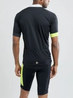 Craft Adopt Fietsshirt Zwart/geel Heren -Craft craft fietsshirts heren adopt jersey 1908822 999809 003