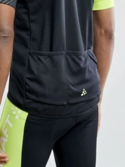 Craft Adopt Fietsshirt Zwart/geel Heren -Craft craft fietsshirts heren adopt jersey 1908822 999809 004