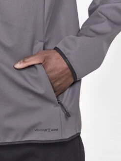 Craft Glide Block Jack Grijs/blauw Heren -Craft craft jas heren 1909596 914625 core glide block jacket 04