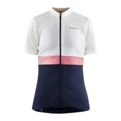 Craft Core Endurance Fietsshirt Korte Mouw Wit/blauw Dames