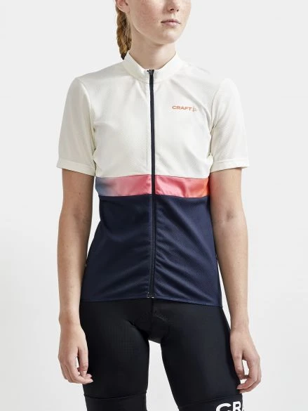 Craft Core Endurance Fietsshirt Korte Mouw Wit/blauw Dames 4 Craft Core Endurance Fietsshirt Korte Mouw Wit/blauw Dames - Afbeelding 2