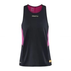 Craft PRO Hypervent Singlet Shirt Mouwloos Zwart/roze Dames