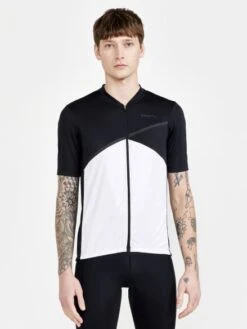 Craft Core Endurance Logo Fietsshirt Korte Mouw Zwart/wit Heren -Craft craft shirt heren core endur logo jersey m 1910528 999900 02