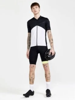 Craft Core Endurance Logo Fietsshirt Korte Mouw Zwart/wit Heren -Craft craft shirt heren core endur logo jersey m 1910528 999900 04