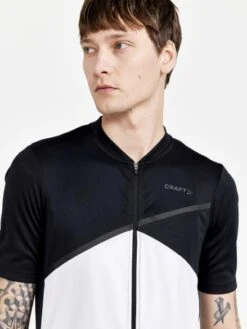 Craft Core Endurance Logo Fietsshirt Korte Mouw Zwart/wit Heren -Craft craft shirt heren core endur logo jersey m 1910528 999900 05
