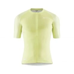 Craft Pro Aero Fietsshirt Korte Mouw Geel Heren