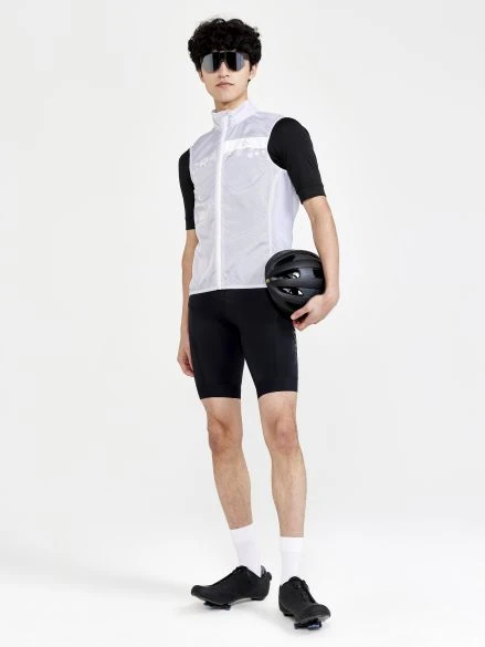 Craft Essence Light Wind Fietsvest Wit Heren 6 Craft Essence Light Wind Fietsvest Wit Heren - Afbeelding 4