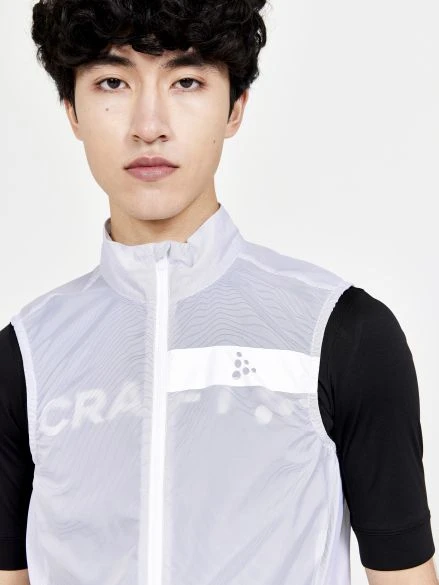 Craft Essence Light Wind Fietsvest Wit Heren 8 Craft Essence Light Wind Fietsvest Wit Heren - Afbeelding 6