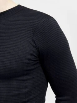 Craft Pro Wool Extreme X Lange Mouw Ondershirt Zwart Heren -Craft pro wool extreme x ls m closeup3 preview